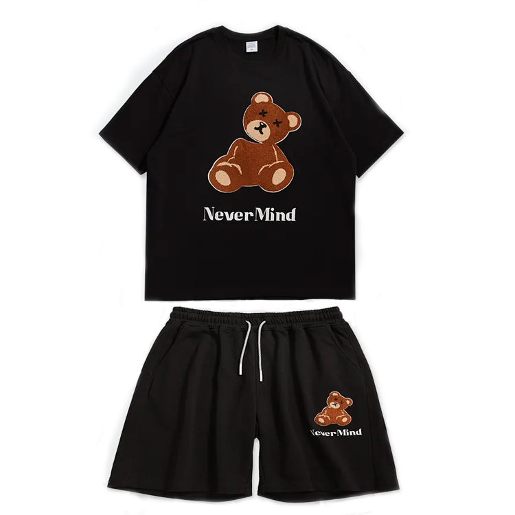 China Supplier Cute Disney Shirts - Summer Shorts Set Couple Tracksuit Men Wholesale Sweat Suits Two Piece Outfits Sportswear – Gift
