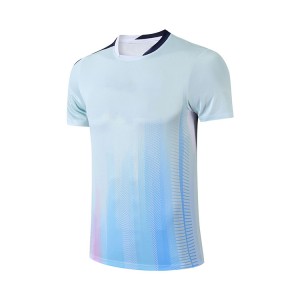 Camiseta esportiva unissex de tamanho grande com impressão por sublimação personalizada
