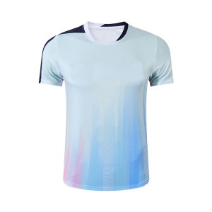 Benutzerdefiniertes T-Shirt mit Allover-Sublimationsdruck. Übergroßes Unisex-Sport-T-Shirt