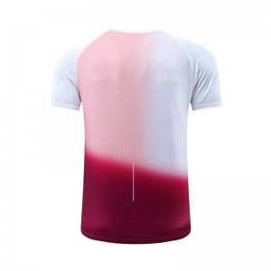 T-shirt unisex con stampa personalizzata sfumatura di colore maglietta sublimatica 3d ad asciugatura rapida Logo personalizzato