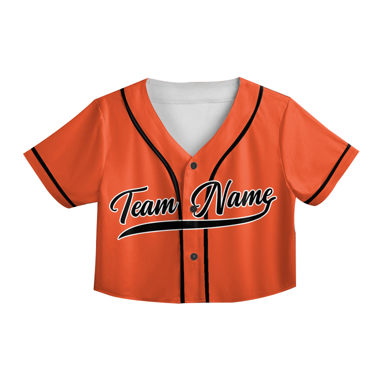crop baseball jersey